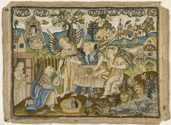 Abraham bewirtet die Engel